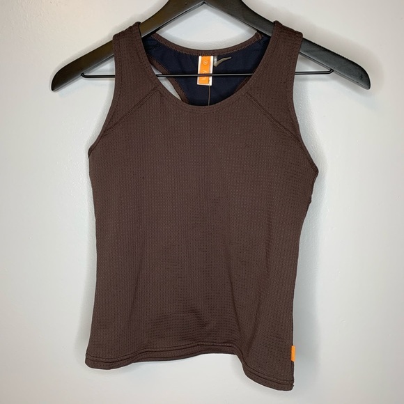 Lucy Tops - Lucy Tech Racerback Brown Tank Top Size XS NWT